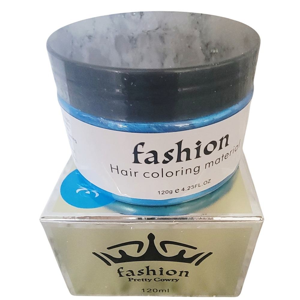 Fashion Hair Coloring Material Pretty Cowry Blue One-Time Color 120g NIB - Picture 5 of 10